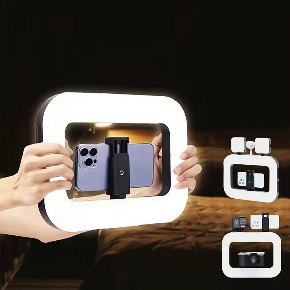 Handheld Ring LED Rechargeable Selfie Fill Light