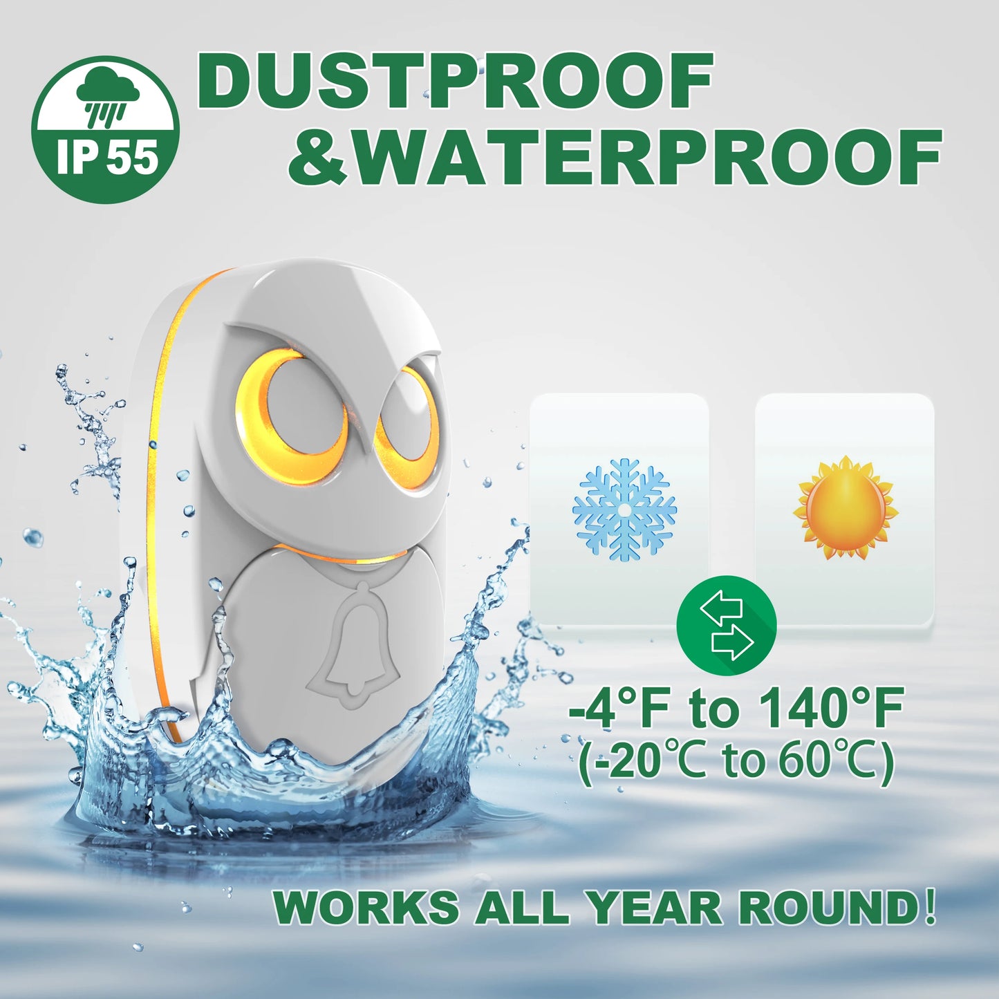 Wireless Owl Doorbell Chime