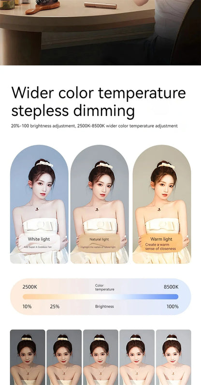 Handheld Ring LED Rechargeable Selfie Fill Light