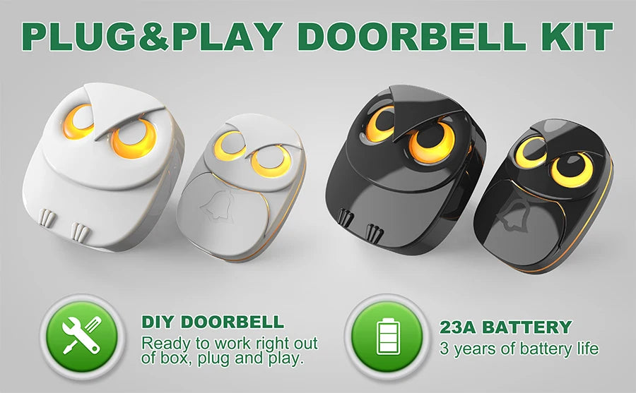 Wireless Owl Doorbell Chime