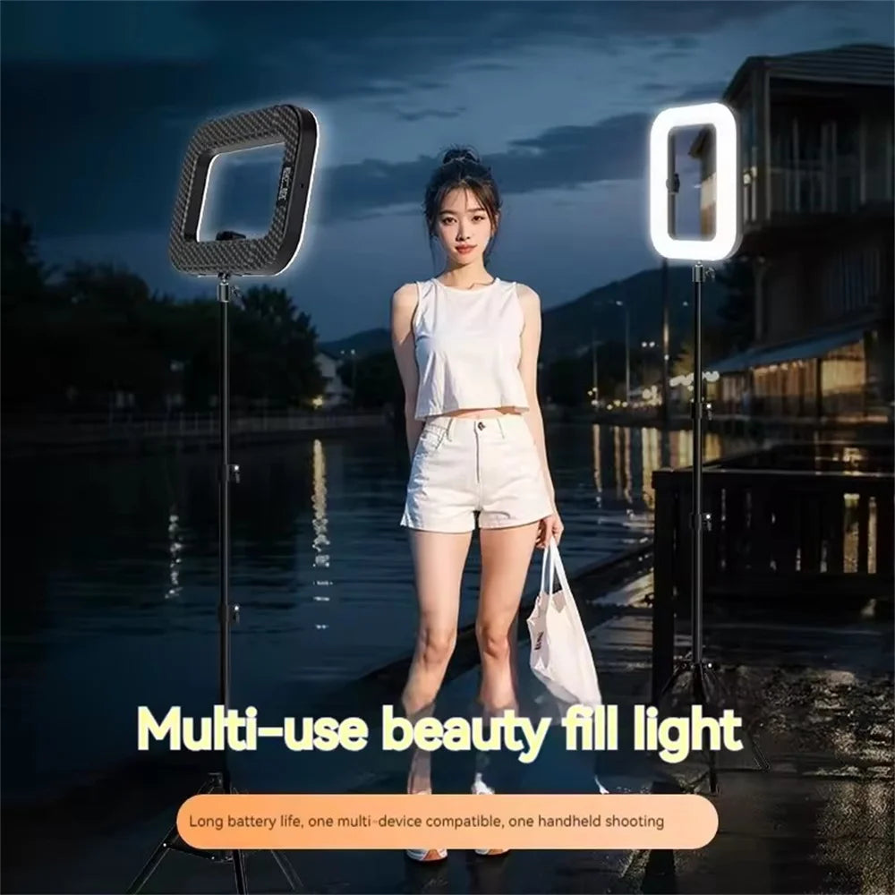 Handheld Ring LED Rechargeable Selfie Fill Light