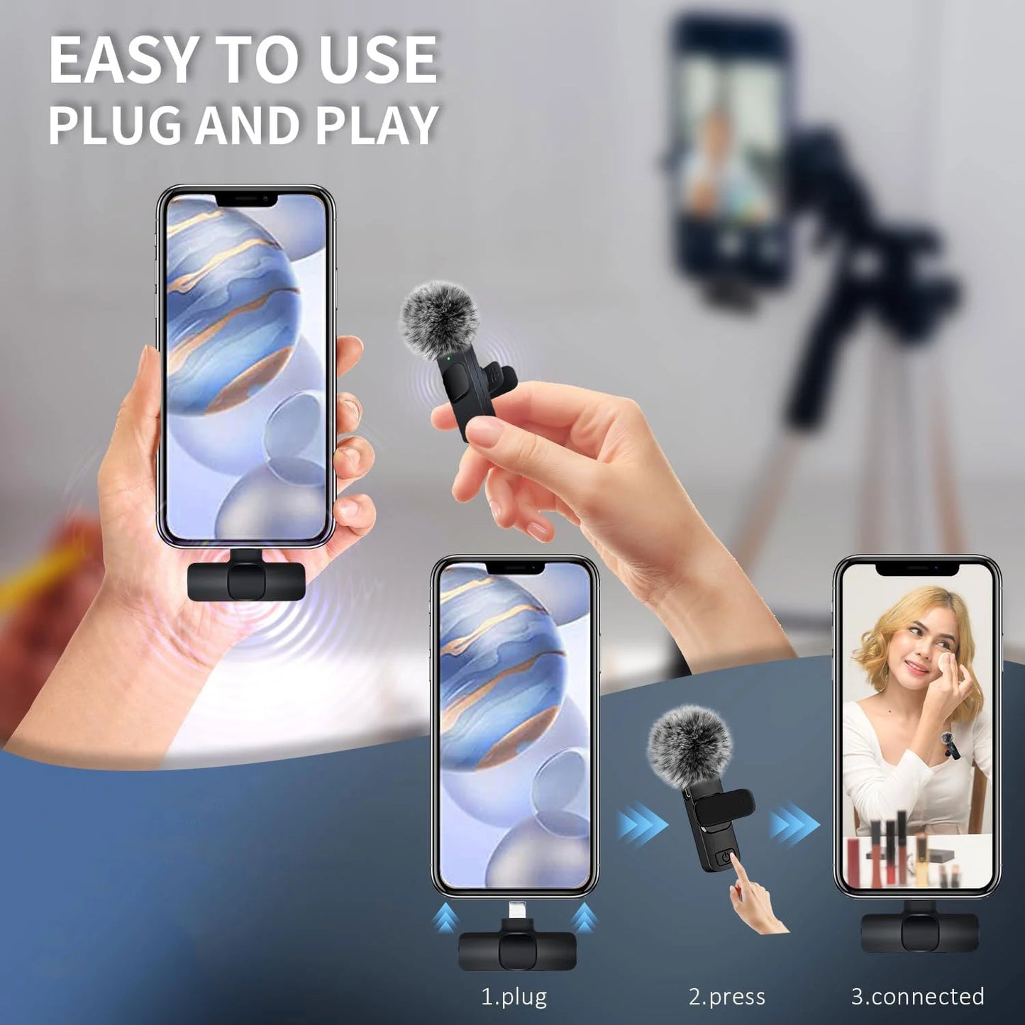 Mini Audio Lavalier Microphone For iPhone